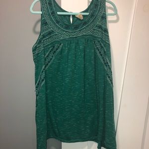 Green tank top Never Worn